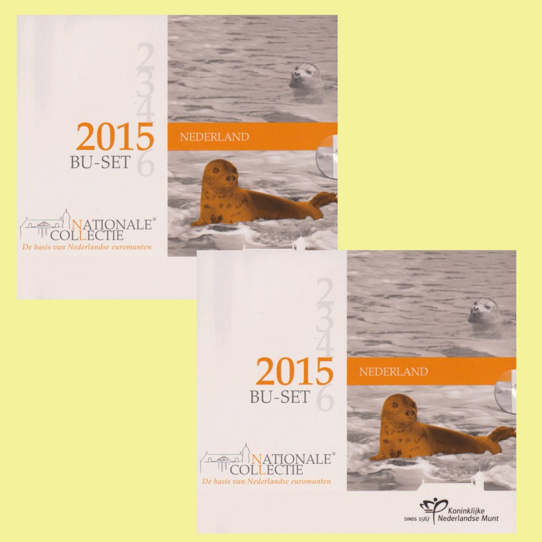  Offiz. 2x Euro-KMS Niederlande *Nationale Collectie - Wattenmeer* 2015   