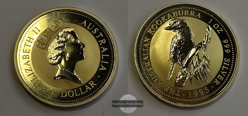  Australien 1 Dollar 1995 FM-Frankfurt Feinsilber: 31.07g   