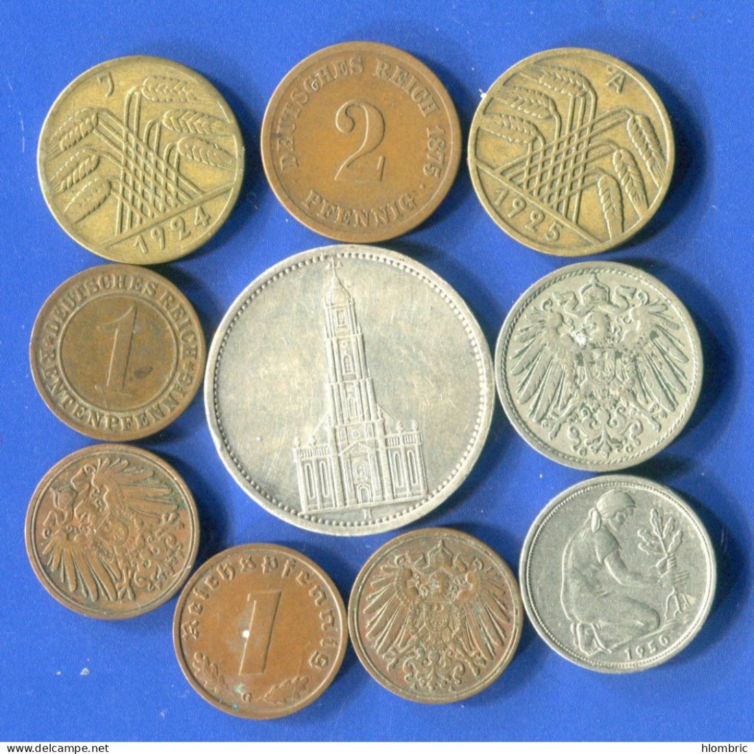  5 MARK Garnisonskirche Potsdam 1935 F mit Kleinmünzen Deutsches Reich   