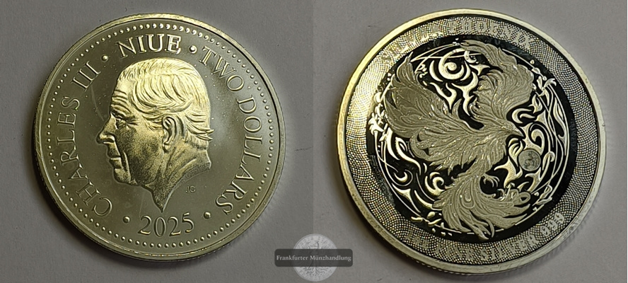  Niue 2 Dollars 2025 FM-Frankfurt Feinsilber: 31.068g   