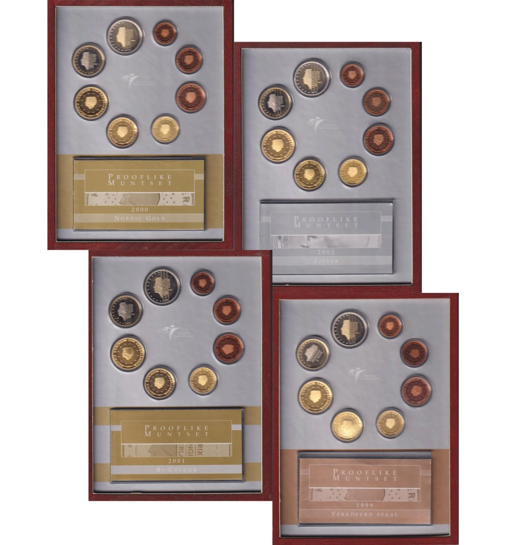  Offiz. 4x Euro-KMS Niederlande 1999 - 2002 *PP*   