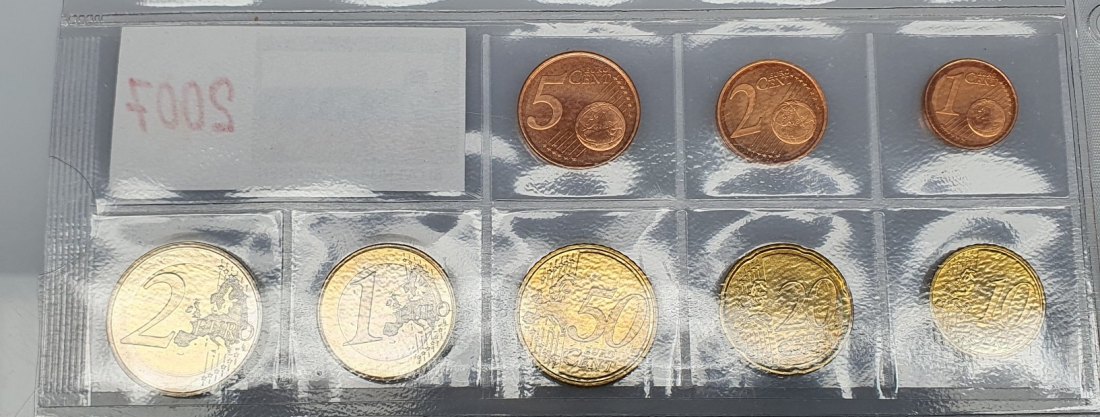  Slowenien KMS Kursmünzen 2007 Nominalwert: 3,88 Euro bankfrisch   