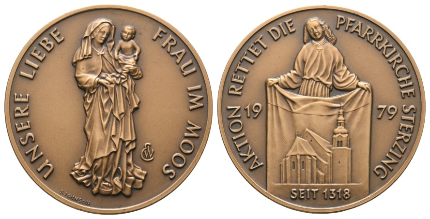  Österreich, Sterzing - Bronzemedaille 1979; 30,40 g; Ø 44,9 mm   