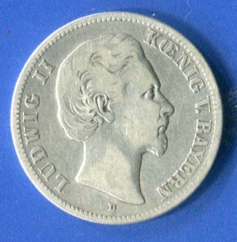  2 MARK Bayern 1876 D Jäger 412  SS/VZ   