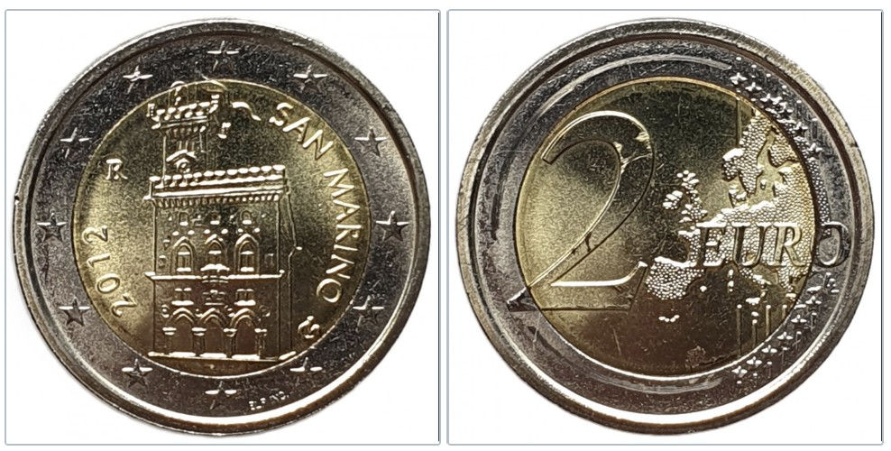  San Marino 2 Euro 2012 Kursmünze #237   