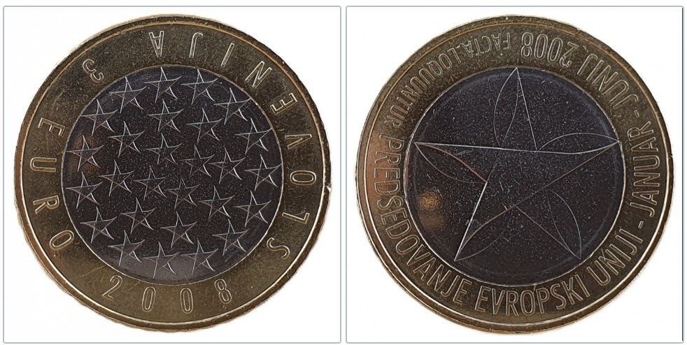  Slowenien 3 Euro, 2008 Slowenische Ratspräsidentschaft der Europäische Union   