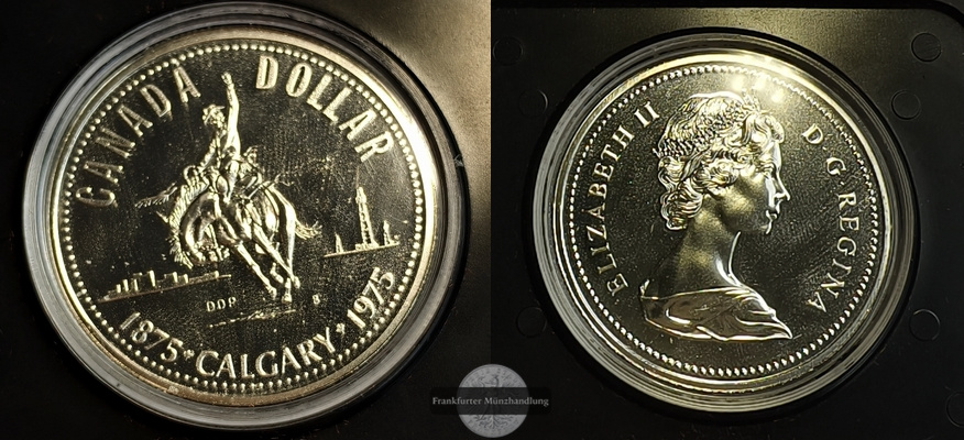  Kanada 1975 1 Dollar FM-Frankfurt Feinsilber: 11.663g   