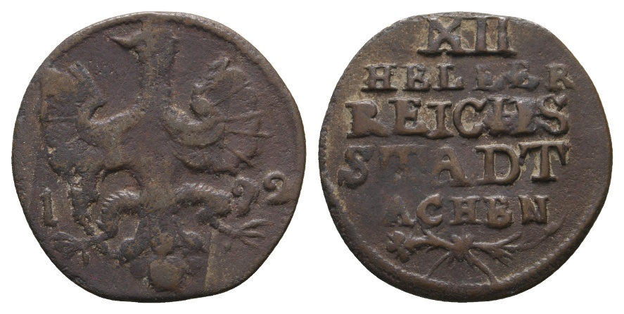  Altdeutschland; Kleinmünze 1792   