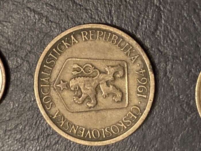  Münze Münzen Umlaufmünze Tschechoslowakei 1 Krone 1964   