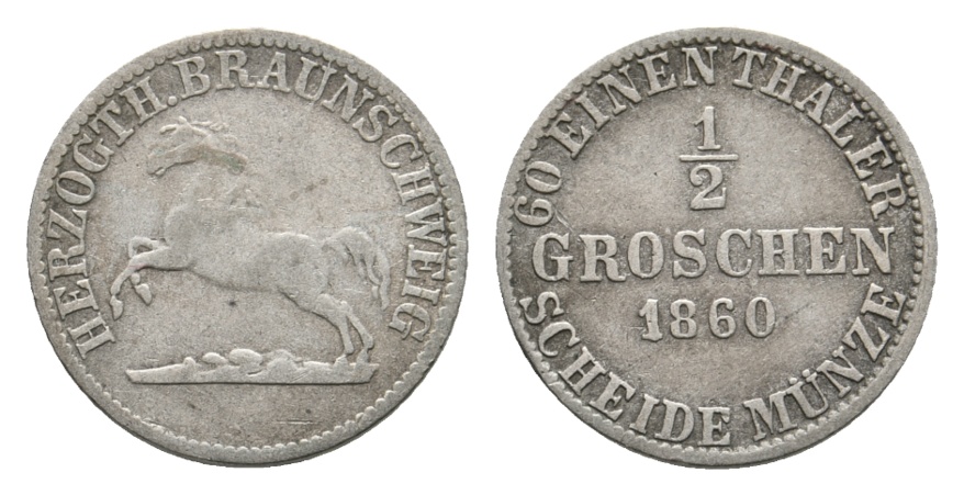  Altdeutschland; Kleinmünze 1860   