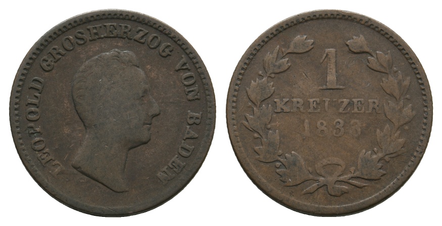  Altdeutschland; Kleinmünze 1838   