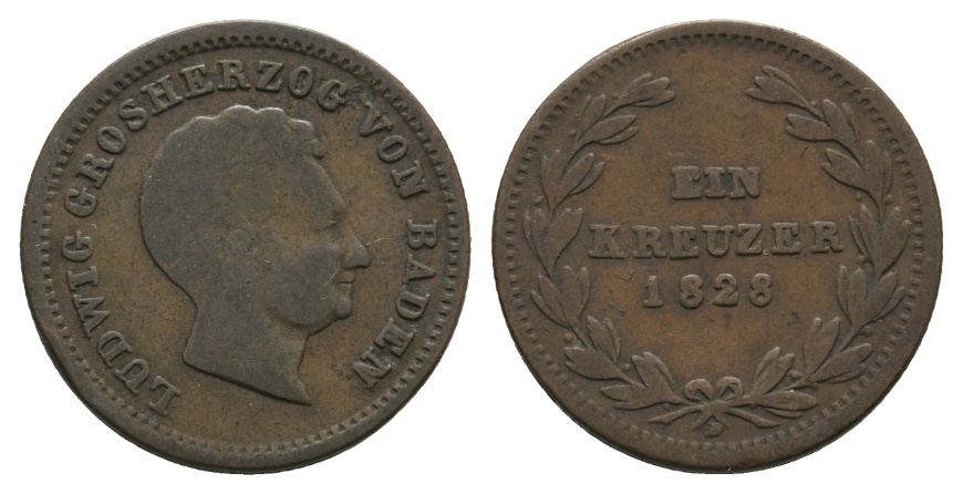  Altdeutschland; Kleinmünze 1828   