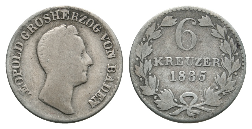  Altdeutschland; Kleinmünze 1835   