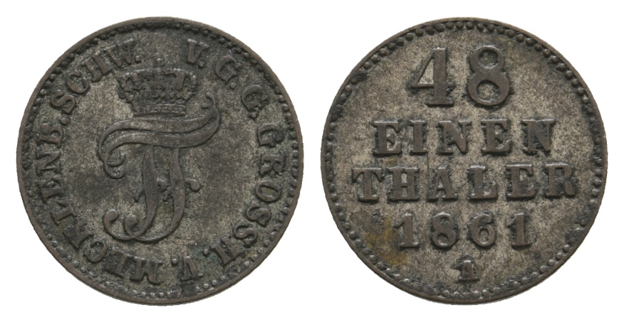  Altdeutschland; Kleinmünze 1861   