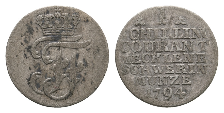  Altdeutschland; Kleinmünze 1794   