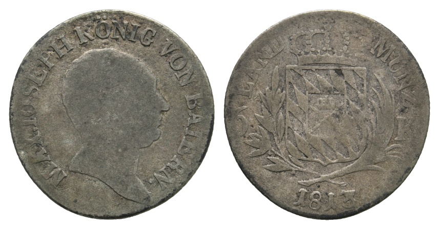  Altdeutschland; Kleinmünze 1813   