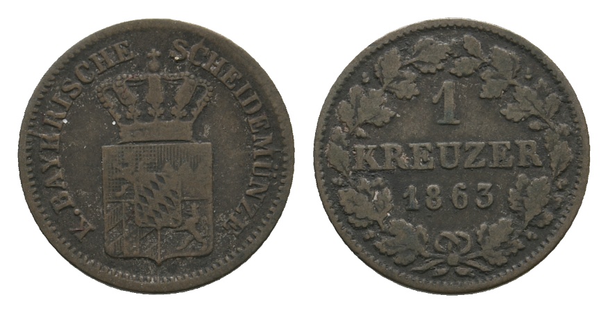  Altdeutschland; Kleinmünze 1863   