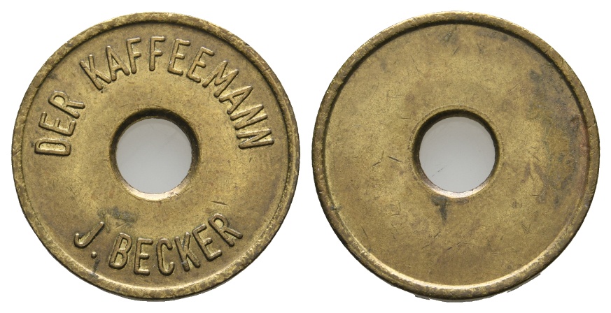  Bayern, Aschaffenburg; Der Kaffeemann J. Becker; Menzel -   