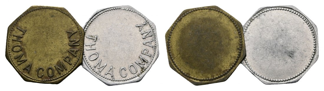  Bayern, Augsburg, Thoma Company; Menzel 1082.1 (2 Stück)   