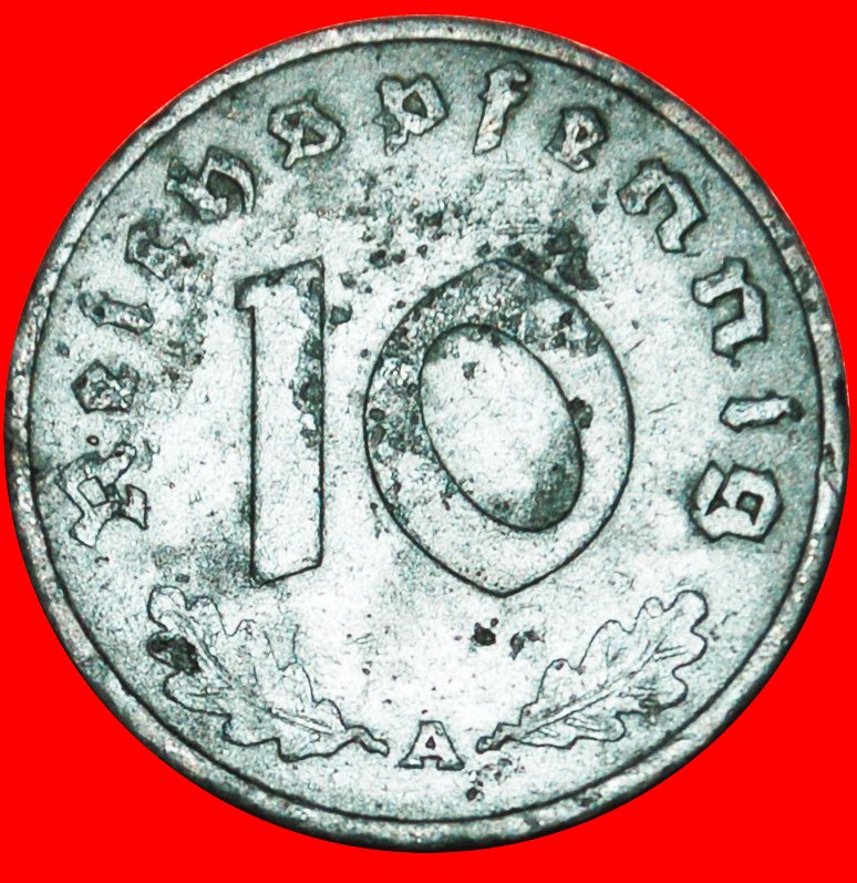 Ⰺ SWASTIKA: GERMANY★10 REICHSPFENNIGS 1942A PRUSSIA! THIRD REICH (1933–1945)★LOW START ★ NO RESERVE!