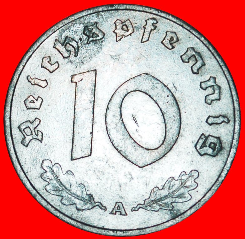 Ⰺ SWASTIKA: GERMANY★10 REICHSPFENNIGS 1943A PRUSSIA! THIRD REICH (1933–1945)★LOW START ★ NO RESERVE!