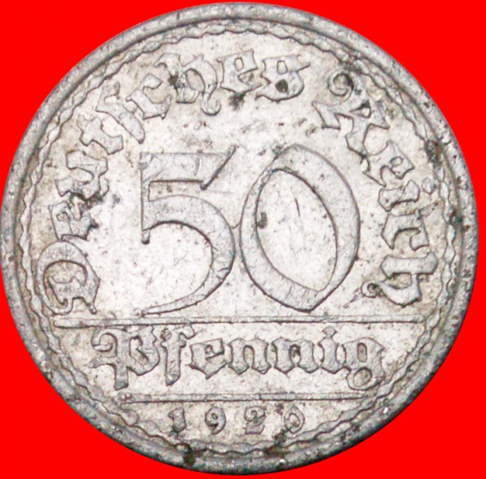  Ⰺ WHEAT SHEAF: GERMANY ★ 50 PFENNIG 1920A PRUSSIA!★LOW START ★ NO RESERVE!   