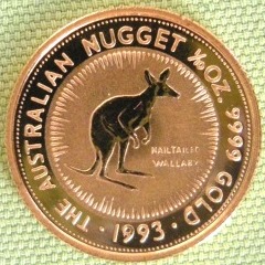  Australien 15 Dollar 1993, Au .9999, 3,11 g fein   