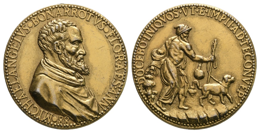  Medaille o.J.; vergoldetet Bronze, 21,20 g; Ø 34,8 mm   
