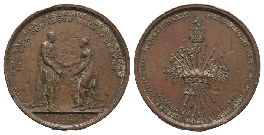  Bronzemedaille 1819; 21,85 g; Ø 33,4 mm   