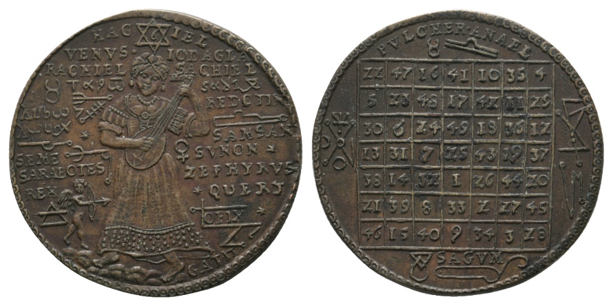  Kalendermedaille, Bronze; 6,66 g; Ø 29,8 mm   