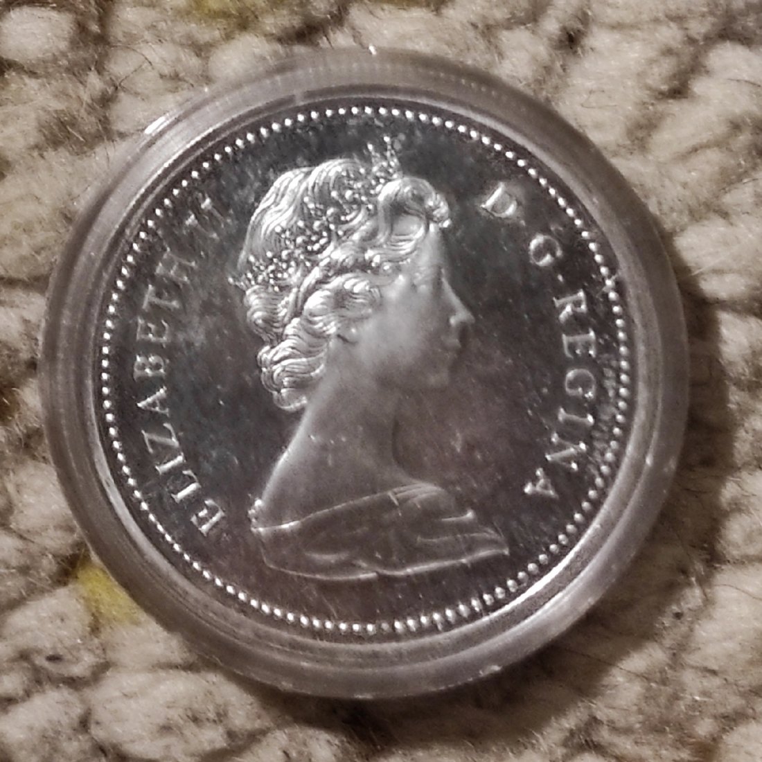  Kanada, 1 Kanadischer Dollar 1975, Stadt Calgary - SILBER   