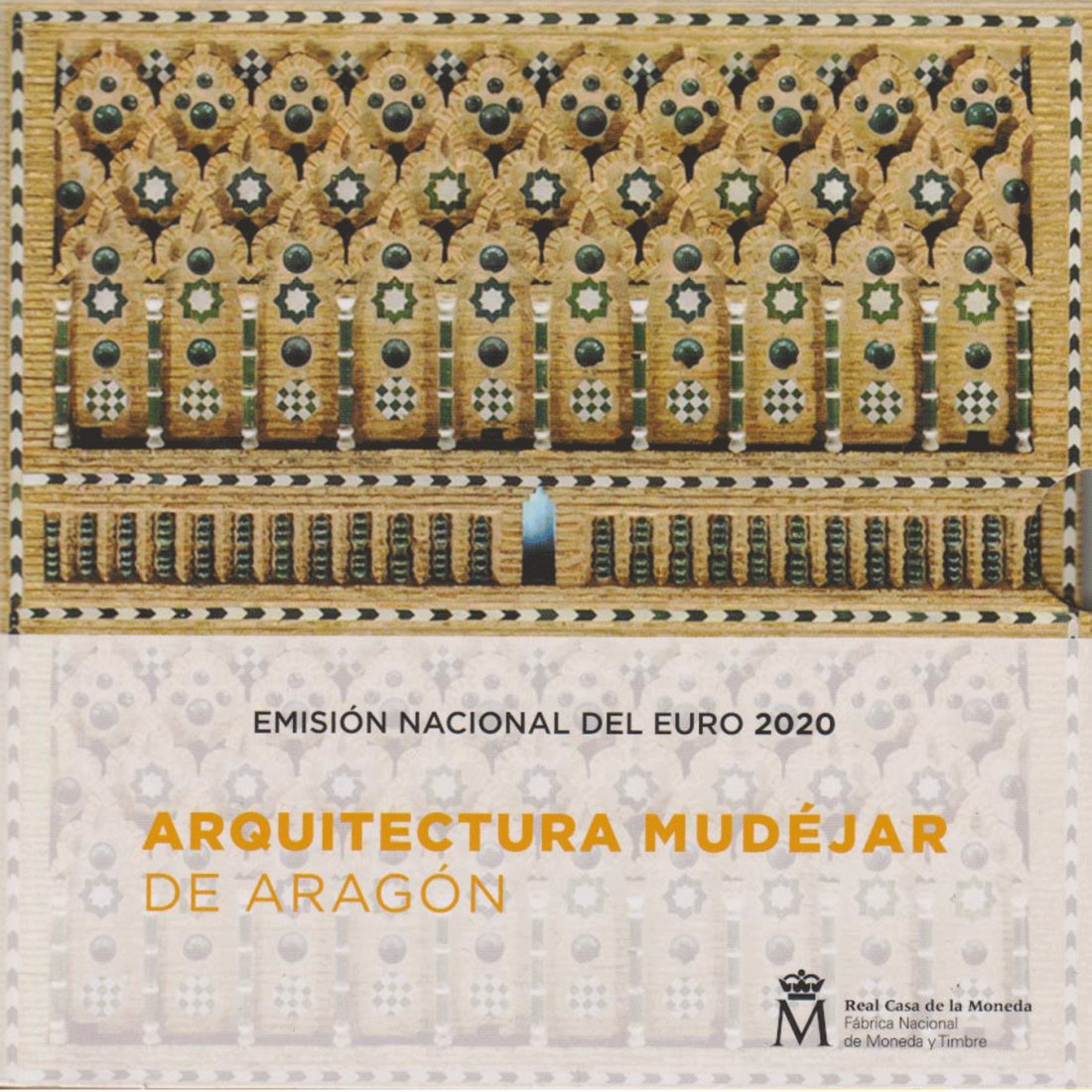  Offiz KMS Spanien *Mudèjor - Architektur in Aragòn* 2020 mit 2-€-Sondermünze 9M max 15.000St!   