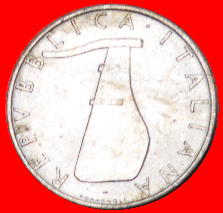  Ⰺ 2 SOLD DOLPHIN and RUDDER (1951-2001): ITALY ★ 5 LIRAS 1954R NEW TYPE ★LOW START ★ NO RESERVE!   