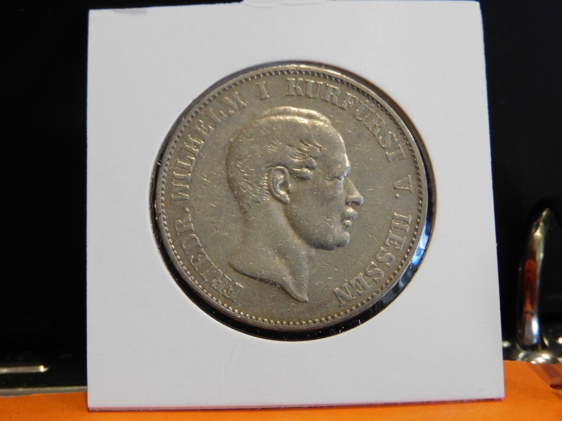  GERMANY 1 THALER 1864 HESSEN-KASSEL.GRADE-PLEASE SEE PHOTOS.   