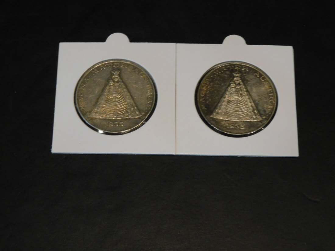  AUSTRIA 2X 2 MEDALS 1955.GRADE-PLEASE SEE PHOTOS.   