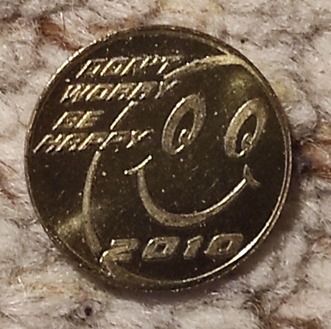  Glücksmünze mit Aufschrift: Ich bringe Glück Gesundheit und Erfolg   