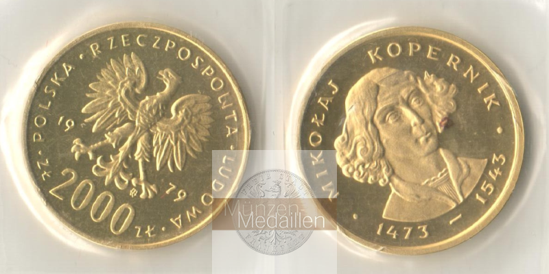Polen MM-Frankfurt Feingold: 7,20g 2000 Zloty 1979 