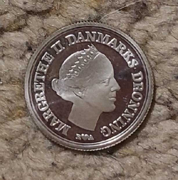  Dänemark 10 Kronen 1986 SILBER, 18. Jahrestag – Geburt von Kronprinz Frederik   
