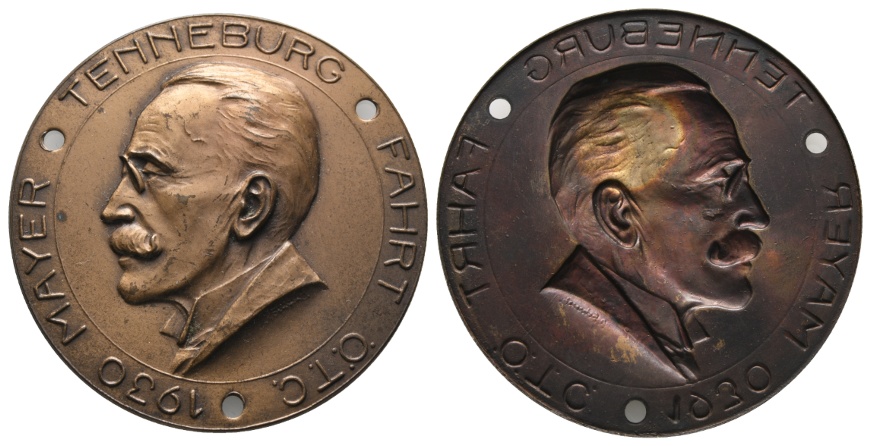  Bronzemedaille 1930, einseitig; 16,65 g; Ø 55,1 mm   