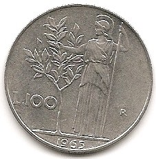  Italien 100 Lira 1965 #161   