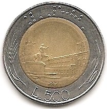  Italien 500 Lira 1986 #3   