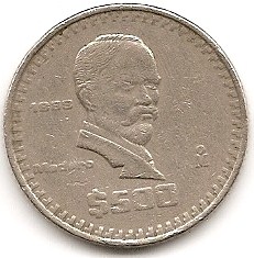  Mexico 500 Pesos 1988  #120   
