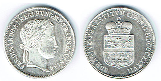  SZAIVERT KAISERREICH ÖSTERREICH FERDINAND I. HULDIGUNG SIEBENBÜRGEN JETON AR   