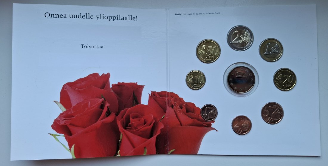  Finnland Kursmünzsatz 2010 mit Medaille Rahasarja in Stempelglanz   