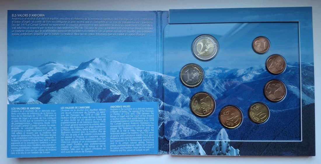  Andorra Kursmünzsatz 2014 Stempelglanz   