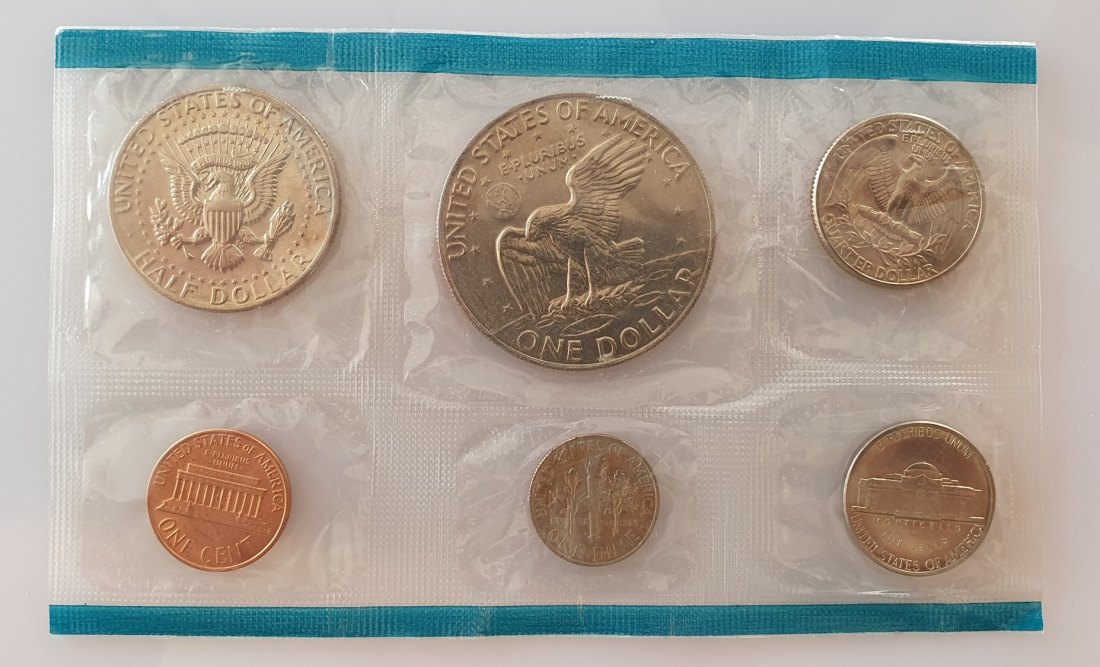  USA Coinset Münzsatz aus dem Jahr 1977 in intakter Schutzfolie   