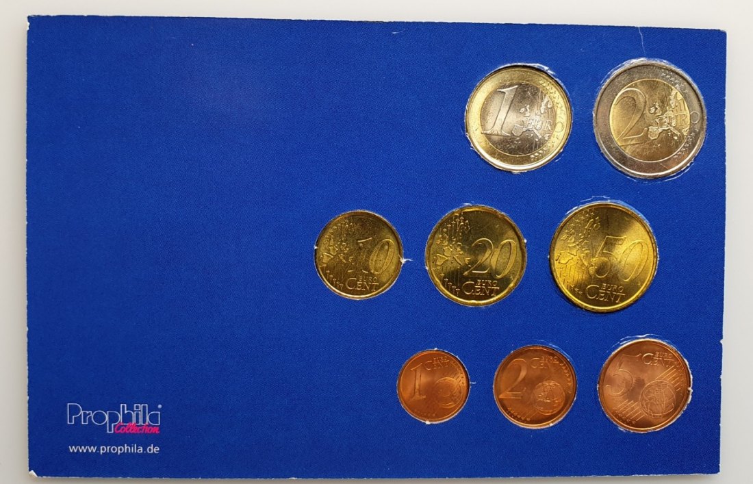  Spanien Euro Kursmünzen Satz KMS verschiedene Jahrgänge Nominalwert 3,88 Euro   