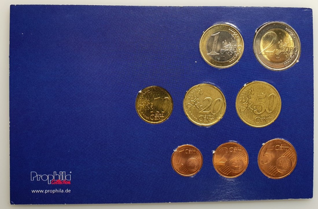  Griechenland Euro Kursmünzen Satz KMS 2002 Nominalwert 3,88 Euro   