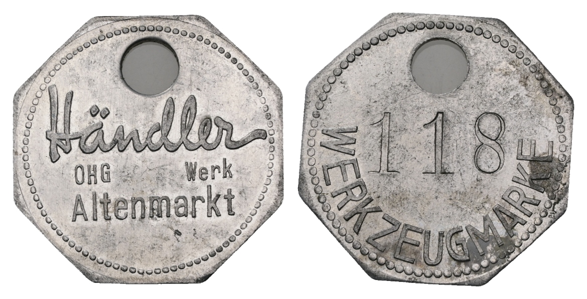  Bayern, Altenmarkt, Händler OHG Werk, Werkzeugmarke 118; Menzel -   