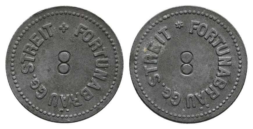  Bayern, Augsburg; Fortunabräu GG. Streit, KZ: 8; Menzel 969.?   